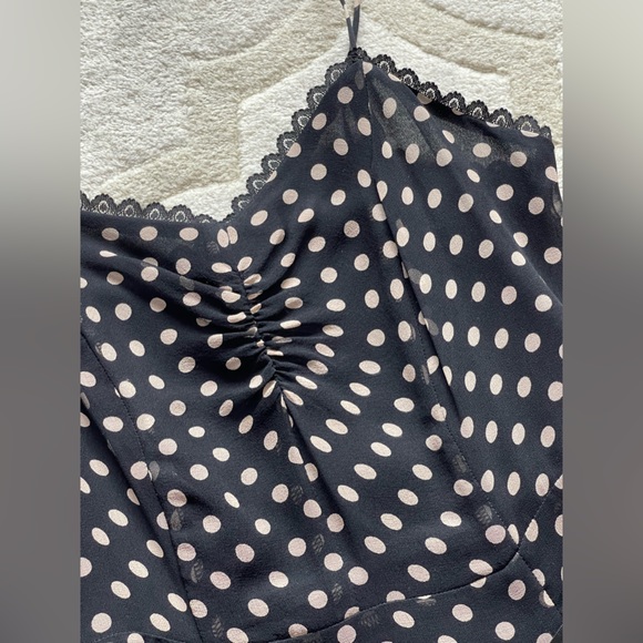 Vintage silk polka dot summer dress - Picture 3 of 7